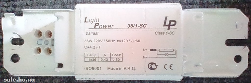 Купити ПРА дросель Light Power 36/1-SC Б\У. Київ. Україна-1